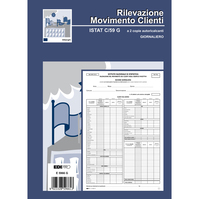 Registro Rilevazione Movimento Clienti Istat C/59 G Edipro - 21x31 cm - 50/50 Fo