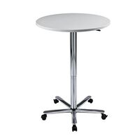 Canteen table, height adjustable