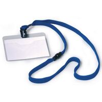 Name badge with fabric strap