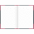 Notizbuch A4 liniert 96 Blatt 60g/qm Karton kaschiert schwarz mit roten Ecken