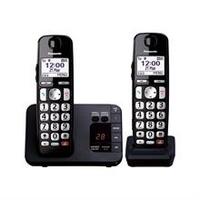 KX-TGE822E - Cordless phone - answering system with caller ID/call waiting - DECT\\GAP - 3-way call capability - black + additional handset