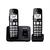 KX-TGE822E - Cordless phone - answering system with caller ID/call waiting - DECT\\GAP - 3-way call capability - black + additional handset
