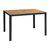 Bolero Acacia Rectangular Table 1200mm - Wood and Steel Construction