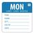 Vogue Removable Monday Day Of The Week Label 49X60mm Food Adhesive Sticky 500pc