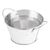Olympia Mini Metal Food Bucket Shallow Stainless Steel Container- 150mm