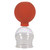 Schröpfglas mit Ball 4,4 cm, Schröpfgläser mit Saugball, medizinisch Schröpfen