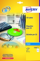 Etichette bianche lucide per CD stampanti Inkjet d.117 25 ff