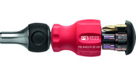 Bits-Halter PB8453 mit Ratsche und Bits 30mm, mit integriertem Bitmagazin für 6 PrecisionBits