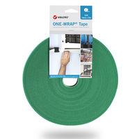 VELCRO® One Wrap® Tape 10 mm breed, groen, 25 m