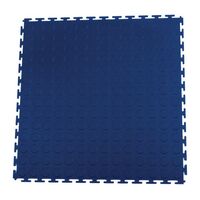 Hard 4.5mm thick studded floor tiles, blue