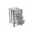 Single column medical distribution trolley - Stainless steel