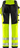 HighVis Green Handwerker Stretchhose Kl.2,2644 GSTP Warnschutz-gelb/schwarz - Rückansicht