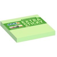Stick`N ExtraSticky Recycled 76x76mm 90lap újrahasznosított pasztell zöld jegyzettömb