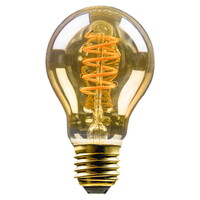 LED Birnenlampe, E27, 5W 1800K 250lm, Glas Gold VBS