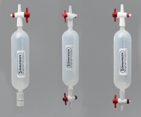 Gas sampling tubes PP Type With one 1-way stopcock and screw fitting with silicone septum (incl. 6 septa)