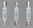 Gasverzamelbuizen type Eén kant met 1-wegkraan en één met schroefaansluiting met siliconen septum (incl. 6 septa)