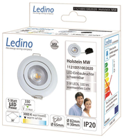 Ledino 5W LED-Einbauspot 11210051002020 Holstein MW 2700K,330lm, weiß
