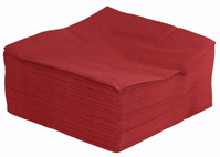 Beaujolais / Burgundy 40cm 2ply Disposable Paper Napkins - Pack of 100