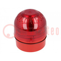 Signaller: lighting; flashing light; red; Sonos; 110/230VAC; IP65