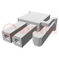 Plug; wire-wire/PCB; female; Mini-Fit Jr; 4.2mm; PIN: 2; for cable