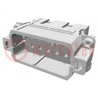 Connector: HDC; contact insert; male; Han® A; PIN: 10; 10+PE; 16A