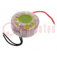 Transformer: toroidal; 250VA; 230VAC; 36V; 6.94A; Leads: cables