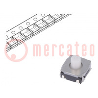 Microschakelaar TACT; SPST; pos: 2; 0,05A/12VDC; SMT; 2N; 5,1mm