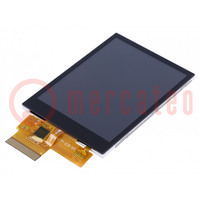 Display: TFT; 3.2"; 240x320; Illumin: LED; Dim: 55.04x77.7x5mm; RGB