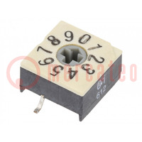Encodeur; DEC/BCD; Pos: 10; SMD; Rcontact max: 100mΩ; 10x10x6,2mm