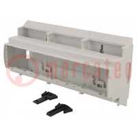 Behuizing: op DIN-rail; Y: 110mm; X: 210mm; Z: 62mm; grijs; UL94V-0