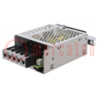 Power supply: switched-mode; for DIN rail; 30W; 15VDC; 2.4A; OUT: 1