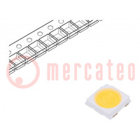 Teljesítmény LED; fehér; 115°; 100mA; 48÷52lm; 3,5x3,7x0,8mm; SMD