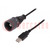 Cable-adaptador; USB 2.0; 1A; 3m; IP66,IP68,IP69K; 0÷70°C; UL94V-0
