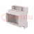 Enclosure: for DIN rail mounting; Y: 90mm; X: 71.3mm; Z: 62mm; grey