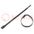 Cable tie; with low profile head; L: 260mm; W: 9mm; polyamide; 530N