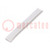 Hole and edge shield; PVC; L: 10m; white; H: 9.5mm; W: 6.5mm