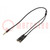 Cable; Jack 3,5mm 4pin plug,Jack 3.5mm socket x2; 0.2m; black