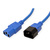 ROLINE Câble d'alimentation, IEC 320 C14 - C13, bleu, 0,8 m