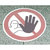 Antirutschbelag Bodenmarkierung AR 2,Ronden, Durchm. 40 cm,Symbol: Zutritt für Unbefugte verboten