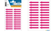 HERMA Hinweisetiketten "Pfeile", 38 x 7 mm, leuchtrot (6501061)
