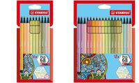 STABILO Fasermaler Pen 68, 10er Kartonetui neue Farben (55500724)