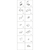 Skizze zu Hawa Combino 65 H FS vasalatgarnitúra 1400 x 2600, 2-ajtós, alsó megvezetésű