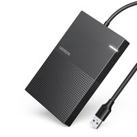 Ugreen Festplattengehäuse 2,5'' USB 3.2 Gen 1 5Gbps Schacht für HDD SSD mit USB Kabel schwarz (30719 CM471)
