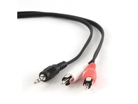Kabel audio minijack 3.5mm (M) 3 PIN-> 2xRCA (chinch)(M) 2.5m OEM