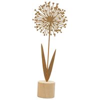 Blume Tôle - metall/Holz - 8,5x5,8x33 cm