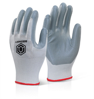 Beeswift Nitrile Foam Polyester Glove Grey M (Box of 10)