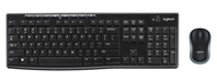 Logitech Wireless Combo MK270 teclado Ratón incluido USB QWERTY Inglés del Reino Unido Negro