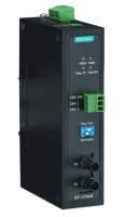 Moxa ICF-1170I-M-ST convertitore multimediale di rete 1 Mbit/s 900 nm Modalità multipla Nero, Verde