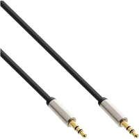 InLine 99211I audio kabel 1 m 3.5mm Zwart