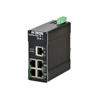 Red Lion 105TX-POE switch di rete Non gestito Fast Ethernet (10/100) Nero Supporto Power over Ethernet (PoE)